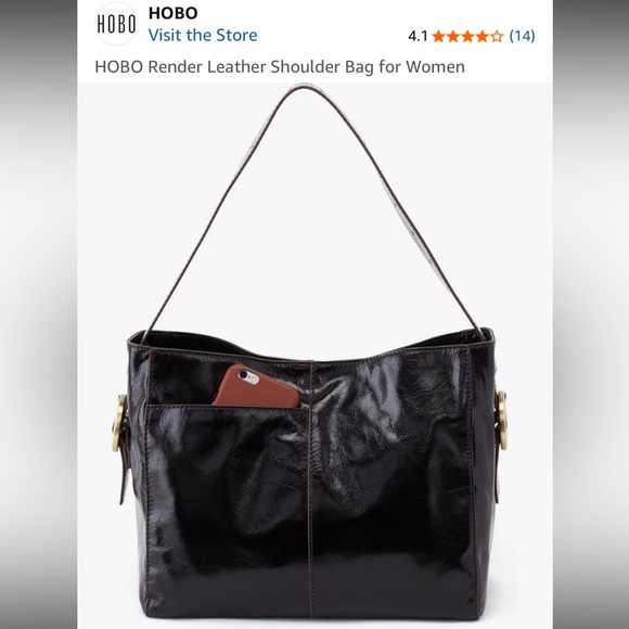 HOBO Render Black Leather Bag